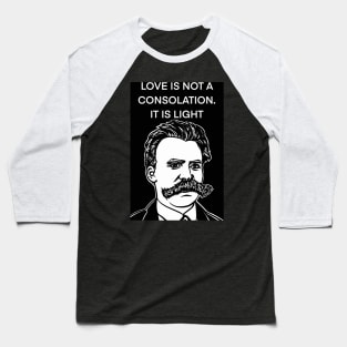 FRIEDRICH NIETZSCHE quote .8 - ink portrait Baseball T-Shirt